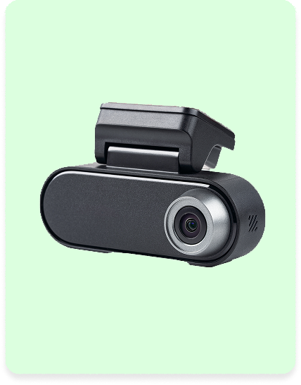 Compact dashboard camera for fleet vehicles with HD recording