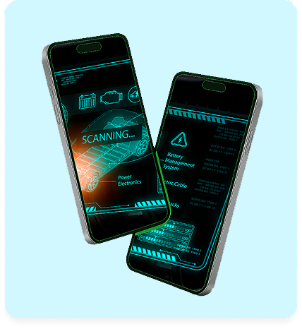 Automotive diagnostic app scanning vehicle systems on smartphones